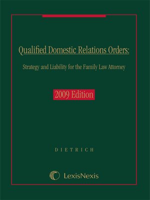 domestic relations qualified orders sample read